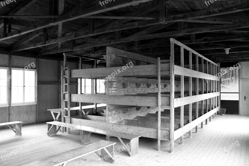 Konzentrationslager Dachau Barracks Dormitory Hitlerregiem