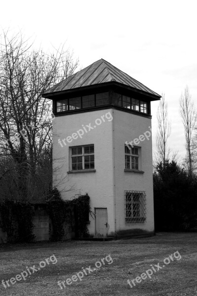 Konzentrationslager Dachau Watchtower Hitler Era Crime