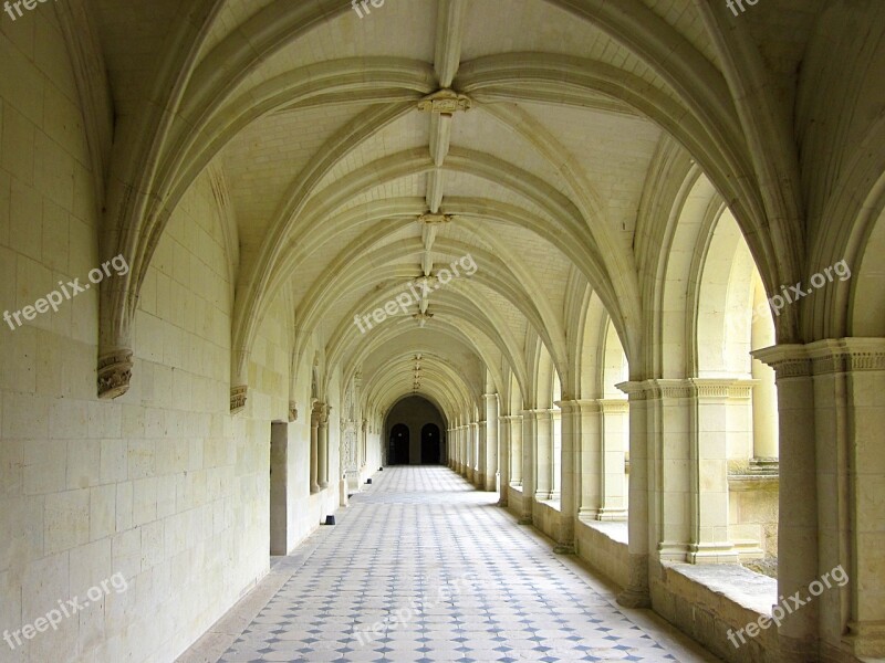 Fontevraud Abbey Cloister France Abbey Monastery