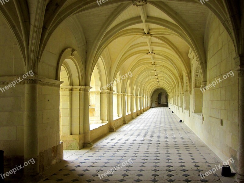 Fontevraud Abbey Cloister France Abbey Monastery