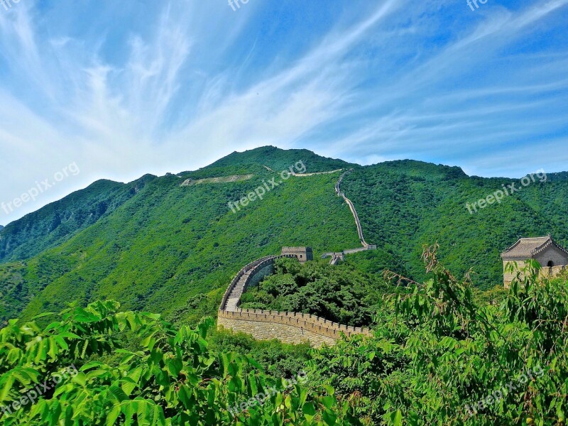 Great Wall Of China Chinese Famous Heritage Landmark