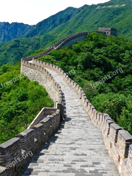 Great Wall Of China Chinese Famous Heritage Landmark