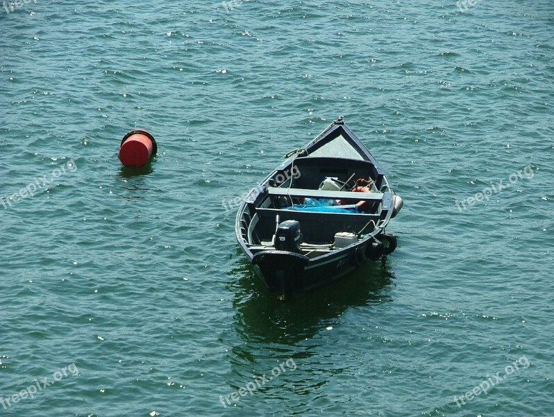 Boat Water Lonely Buoy Porto