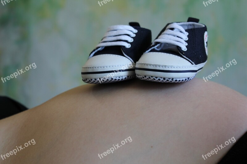 Baby Shoes Coming Baby Hands Pregnancy