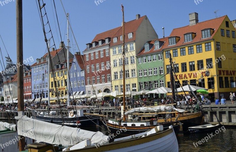 Copenhagen Nyhavn Tourist Attraction Denmark