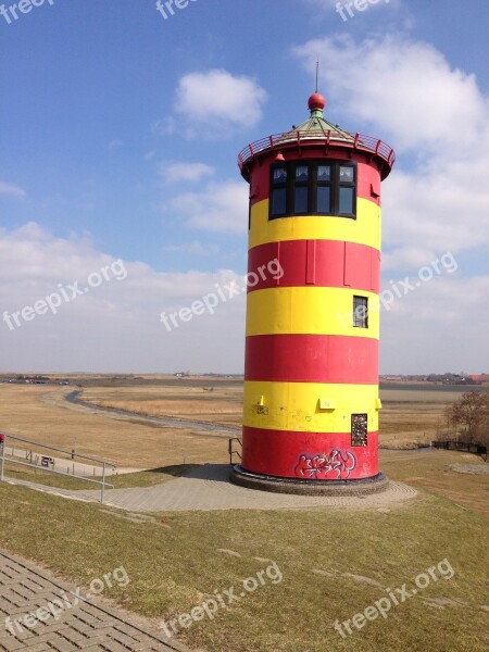 Lighthouse Sky Friesland Free Photos