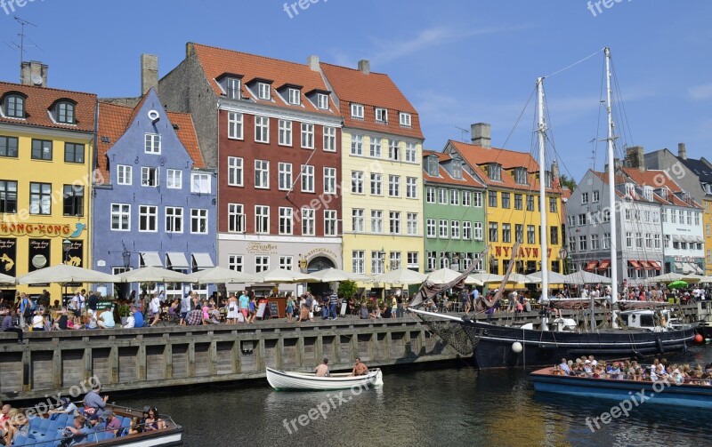 Copenhagen Nyhavn Tourist Attraction Denmark