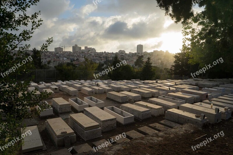 Cemetery Jerusalem Israel Ancient Mount