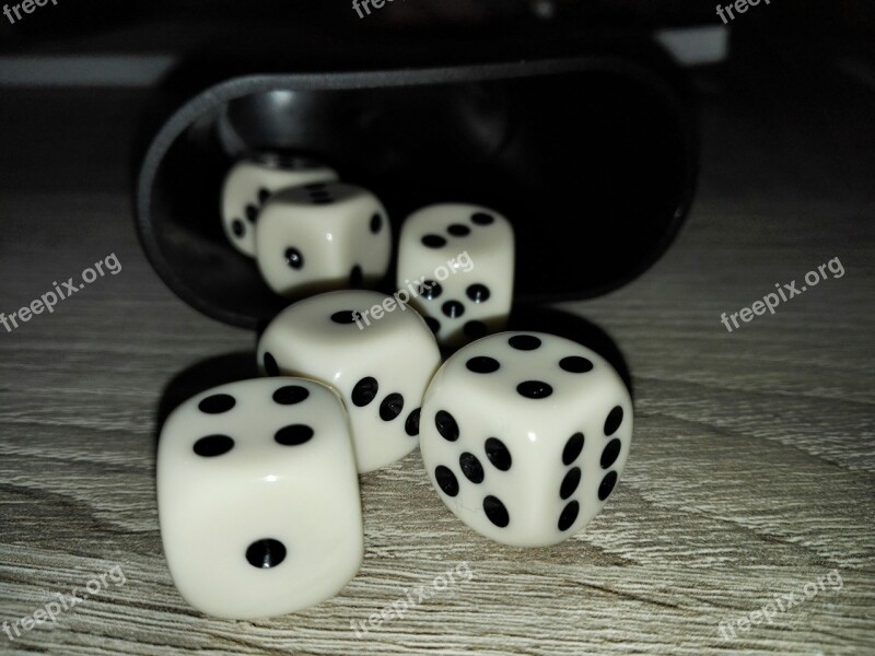 Playing Dice Craps Dots Free Photos