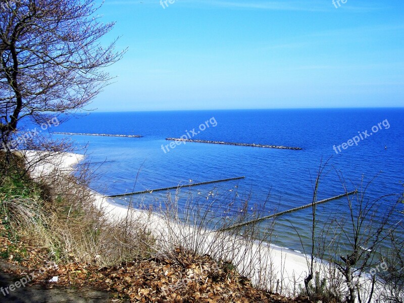 Baltic Sea Island Of Usedom Beach Sea Western Pomerania