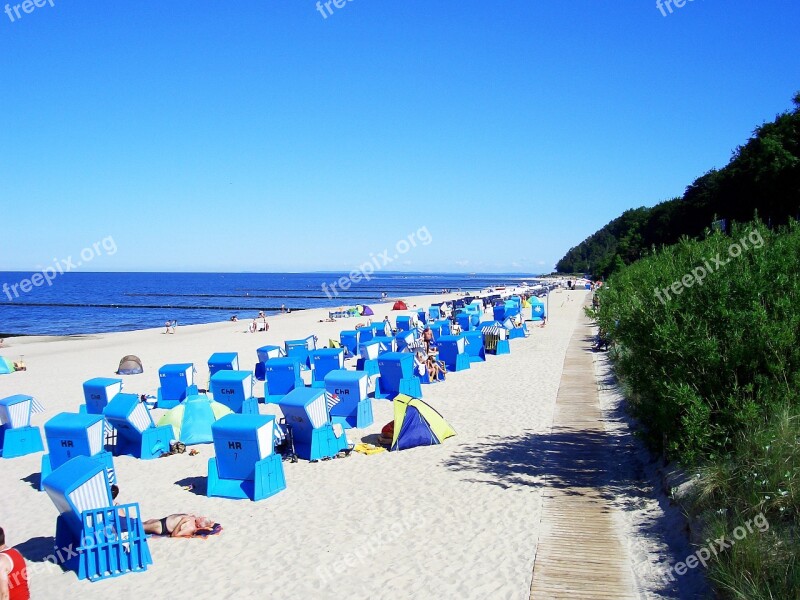 Baltic Sea Island Of Usedom Beach Sea Western Pomerania