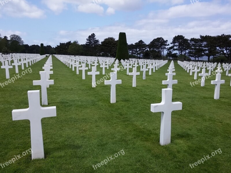 Cemetery Normandy Americans Military Cemetery France