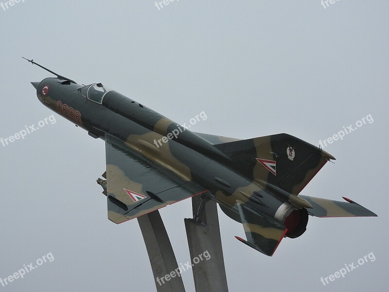 Mig-21 Fighter Aircraft Old Hungarian Air Force Free Photos