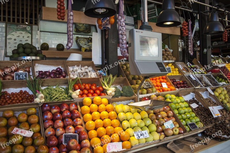 Greengrocers Fruit Scale Market San Miguel Market