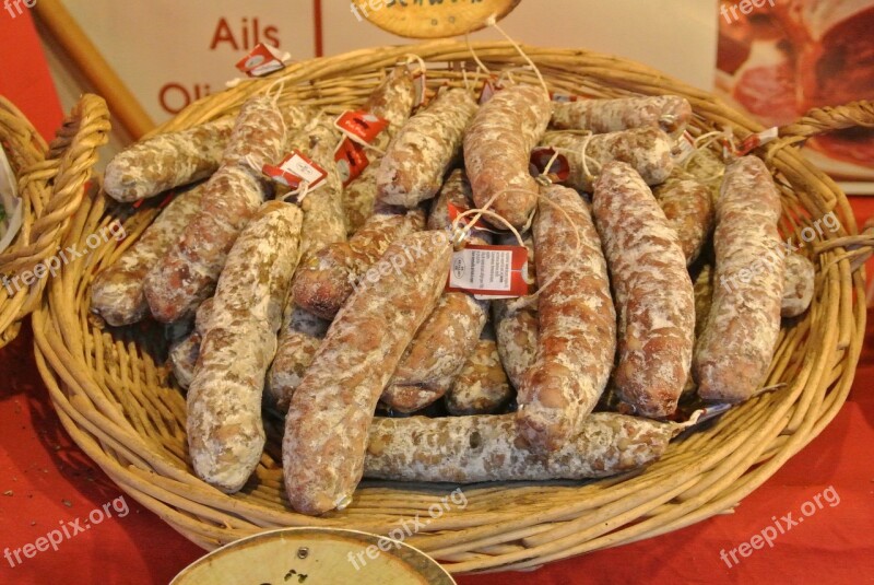 Sausage Salami Spain Eat Smoked