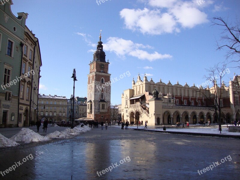 Kraków Poland Architecture Cloth Hall Sukiennice Monument