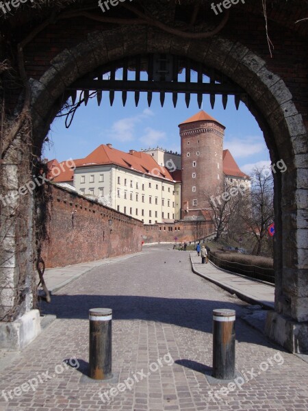 Kraków Wawel Castle Monument Gateway