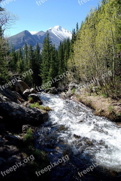 Glacier Creek Dream Lake Trail Rocky Mountain National Park Free Photos