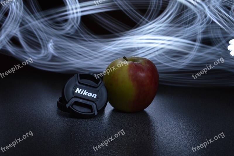 Camera Nikon Light Painting Apple