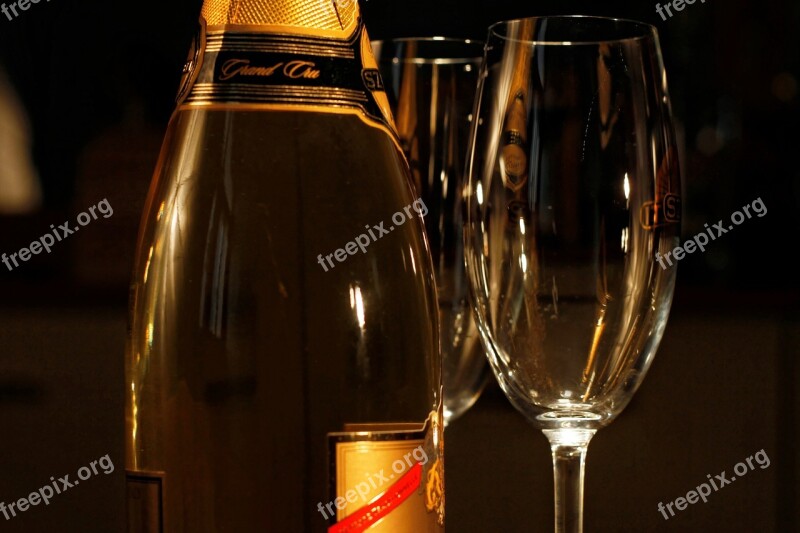 Champagne Glass Drink Celebration Alcohol