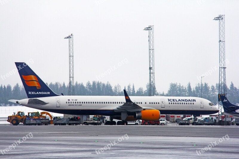 Airport Airline Airplane Plane Icelandair