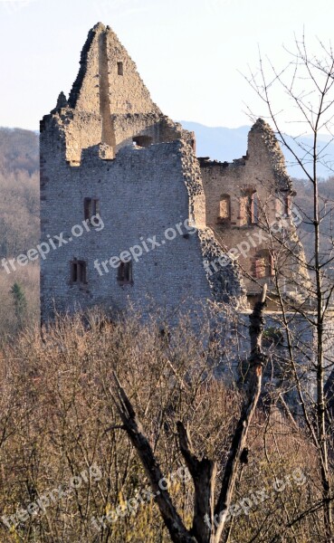 Black Forest Emmendingen Burgruine Landeck Architecture Building