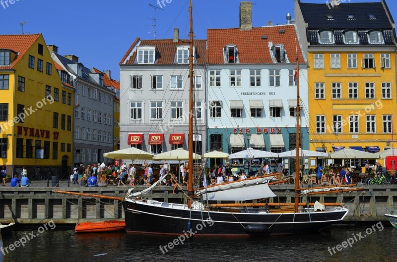 Copenhagen Nyhavn Tourist Attraction Denmark