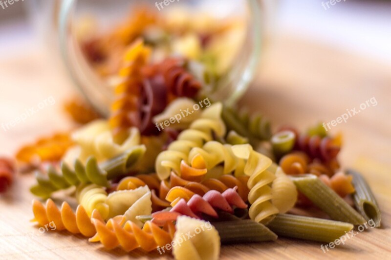 Pasta Food Spiral Gourmet Red