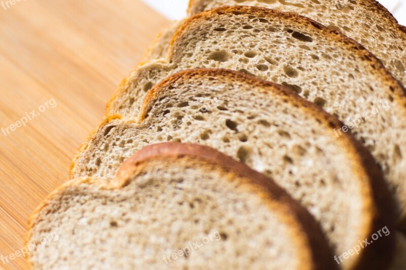 Bread Slice Food Wheat Fresh