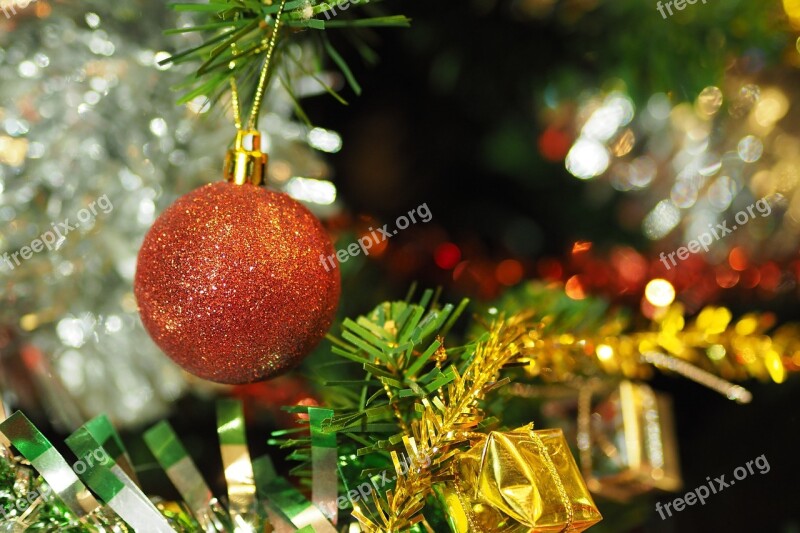 Christmas Decorate Ball Merry Christmas The Christmas Tree