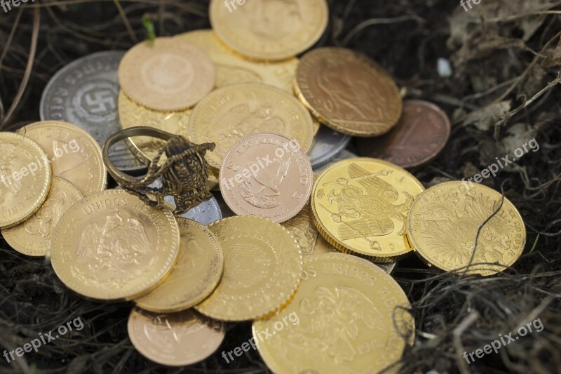 Gold Nazi Treasure Money Coins