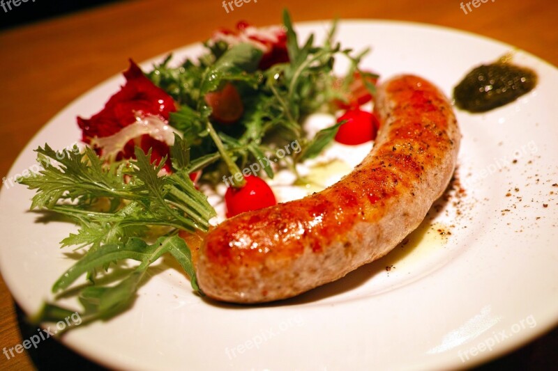 Restaurant Cuisine Salsiccia Sausage Food