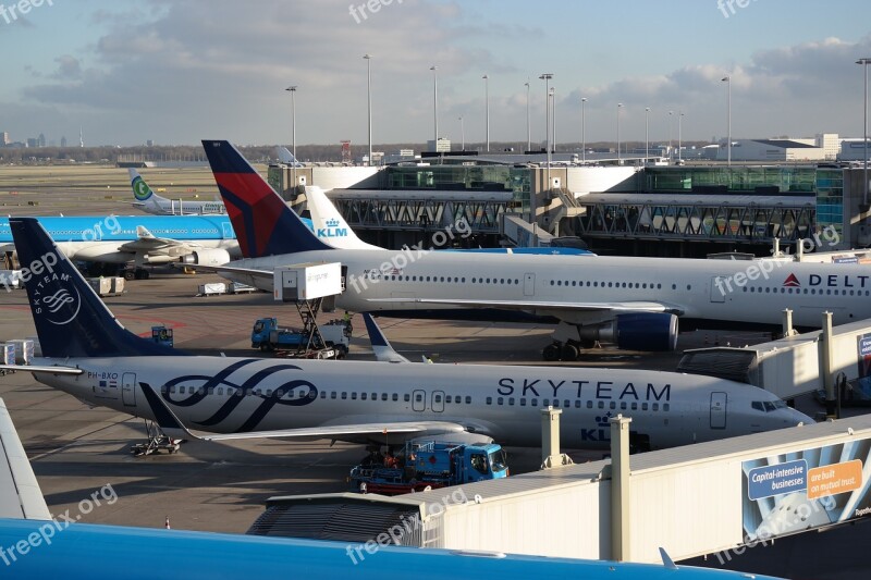 Airport Amsterdam Aircraft Terminal Observation Deck