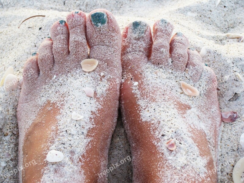 Feet In The Sand Warm Sand Beach Beach Holiday Mussels