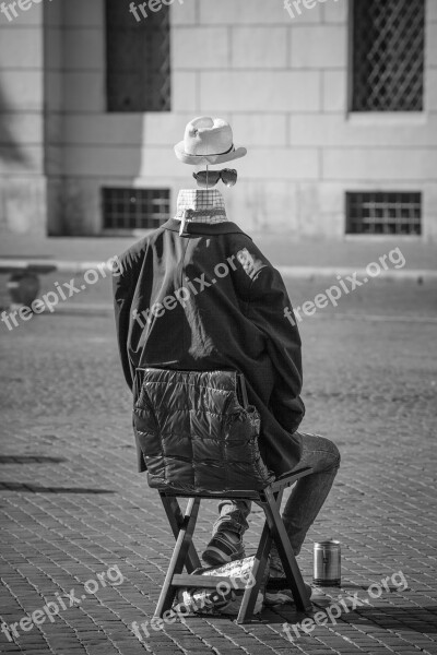 Piazza Navona Rome Italy Mime Street