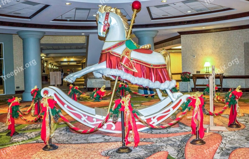 Gaylord Palms Hotel Carousel Hotel Horse Decoration