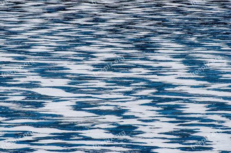 Texture Background Frozen Lake Frozen Water Blue