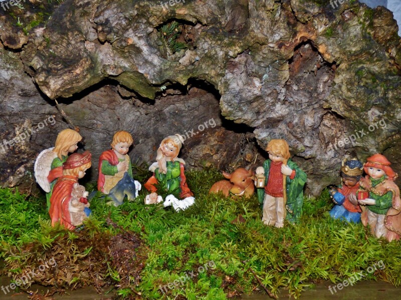 Nativity Scene Christmas Joseph Jesus Manger