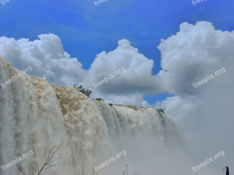 Iguazu Waterfall Argentina Water National Park Iguazú