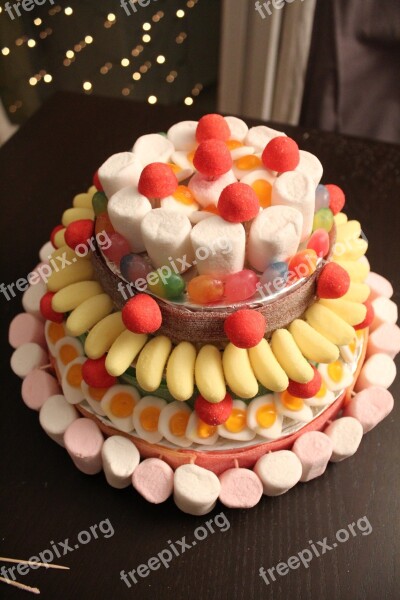 Candy Cakes Cakes Candy Delicacies Colors