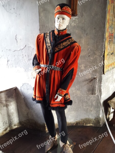 Middle Ages Meersburg Castle Man Costume