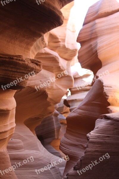 Antelope Canyon Nature Stones Rocks United States Of America