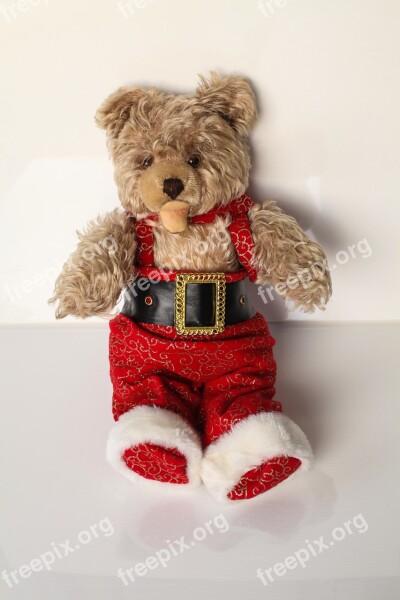 Teddy Christmas Gift 1953 Christmas Pants Antique