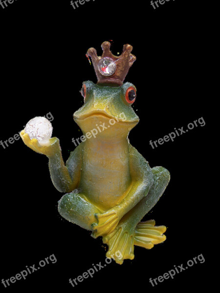 Frog Prince Fairy Tales Frog Figure Ceramic