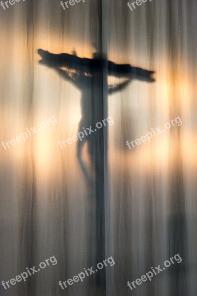 Cross Christ Shadow Crucifixion Good Friday