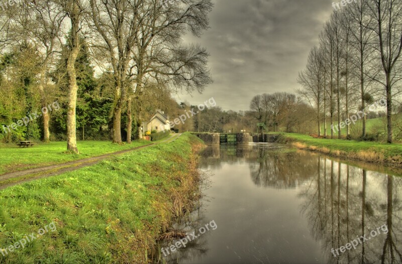 Nantes To Brest Canal Brittany France Brest Outdoor