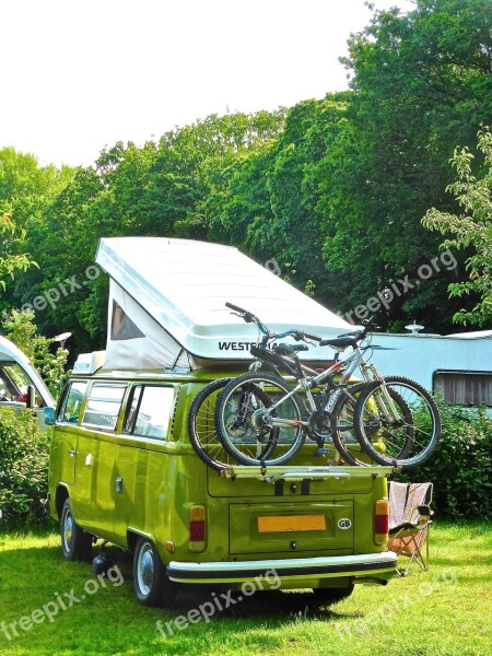 Camping Retro Combi Van Volkswagen Touring