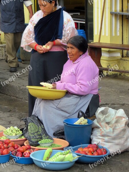 Ecuador Cuenca Market Farmers Exotic Vegetables