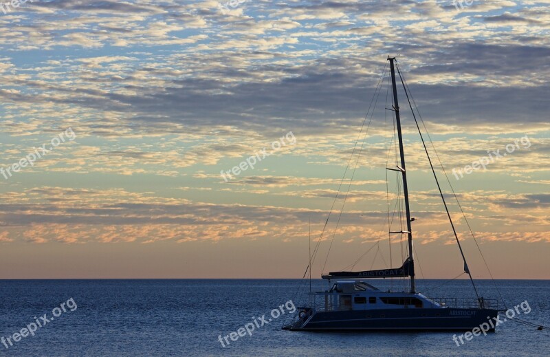 Sailing Vessel Sea Ocean Ship Water