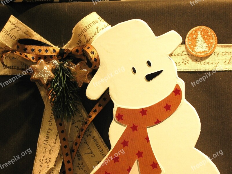 Snowman Decoration Deco Decorate Packaging